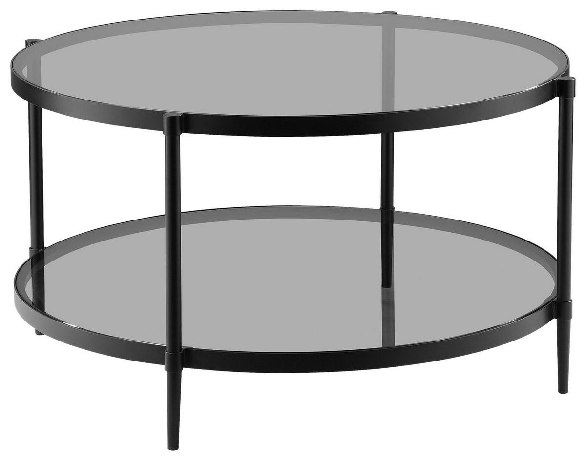 COUCHTISCH in Metall, Glas 80/80/42,5 cm  - Schwarz/Grau, Modern, Glas/Metall (80/80/42,5cm) - Carryhome