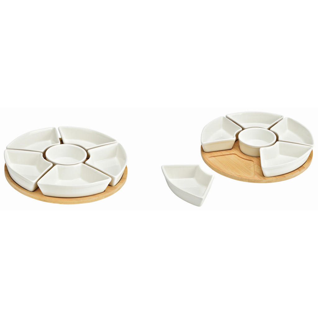 SADA MISIEK NA POCHUTINY, keramika, prírodné materiály, 29,0/3,0/29,0 cm 7-dielne