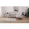 ECKSOFA Cosy Anthrazit Samt  - Anthrazit/Schwarz, Design, Textil/Metall (193/248-263cm) - SENSOO
