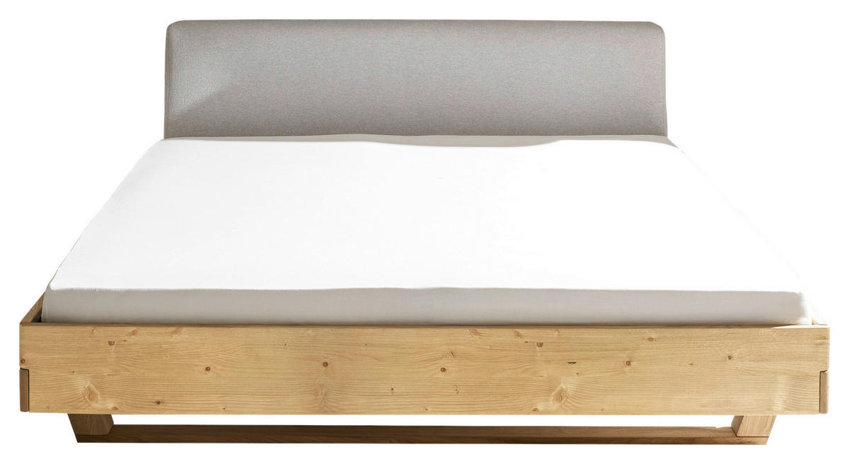 BETT 180/200 cm  in Fichtefarben  - Fichtefarben/Hellgrau, MODERN, Holz (180/200cm) - MID.YOU