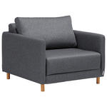 SCHLAFSESSEL in Webstoff Dunkelgrau  - Dunkelgrau/Naturfarben, KONVENTIONELL, Kunststoff/Textil (89/79/94cm) - Cantus