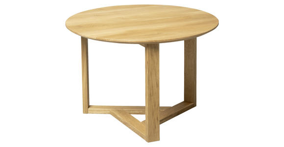 COUCHTISCH Wildeiche massiv 55/55/40 cm rund Wildeiche - Wildeiche, Design, Holz (55/55/40cm) - Linea Natura