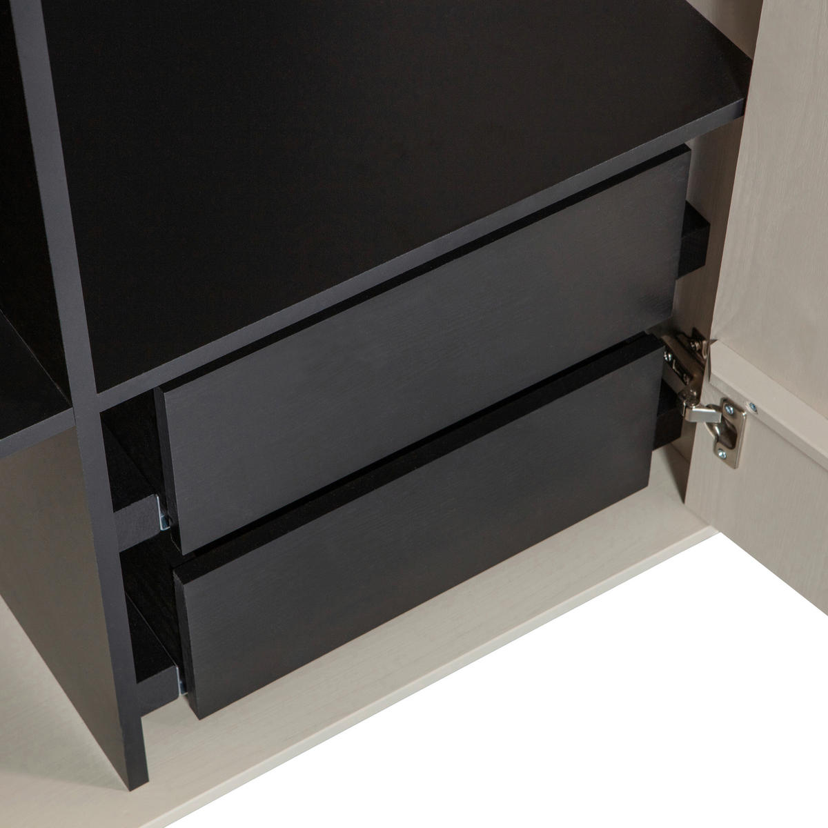 DREHTÜRENSCHRANK  in Grau  - Grau, Design, Holz/Holzwerkstoff (100/200/58cm) - Livetastic