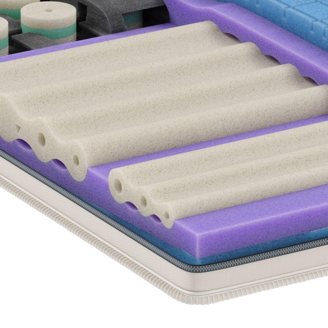 MATRATZE Vita 90/200 cm Höhe ca. 26 cm  - Weiss, Basics, Textil (90/200cm) - Bico Hilding Anders
