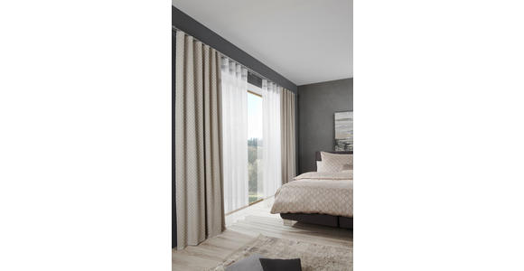 FERTIGVORHANG blickdicht - Beige, KONVENTIONELL, Textil (140/260cm) - Dieter Knoll