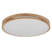 LED-DECKENLEUCHTE 50/8 cm  - Naturfarben, Natur, Holz/Kunststoff (50/8cm) - Ledvance