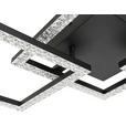 LED-DECKENLEUCHTE 76,4/35,7/8 cm   - Schwarz, Design, Kunststoff/Metall (76,4/35,7/8cm) - Novel