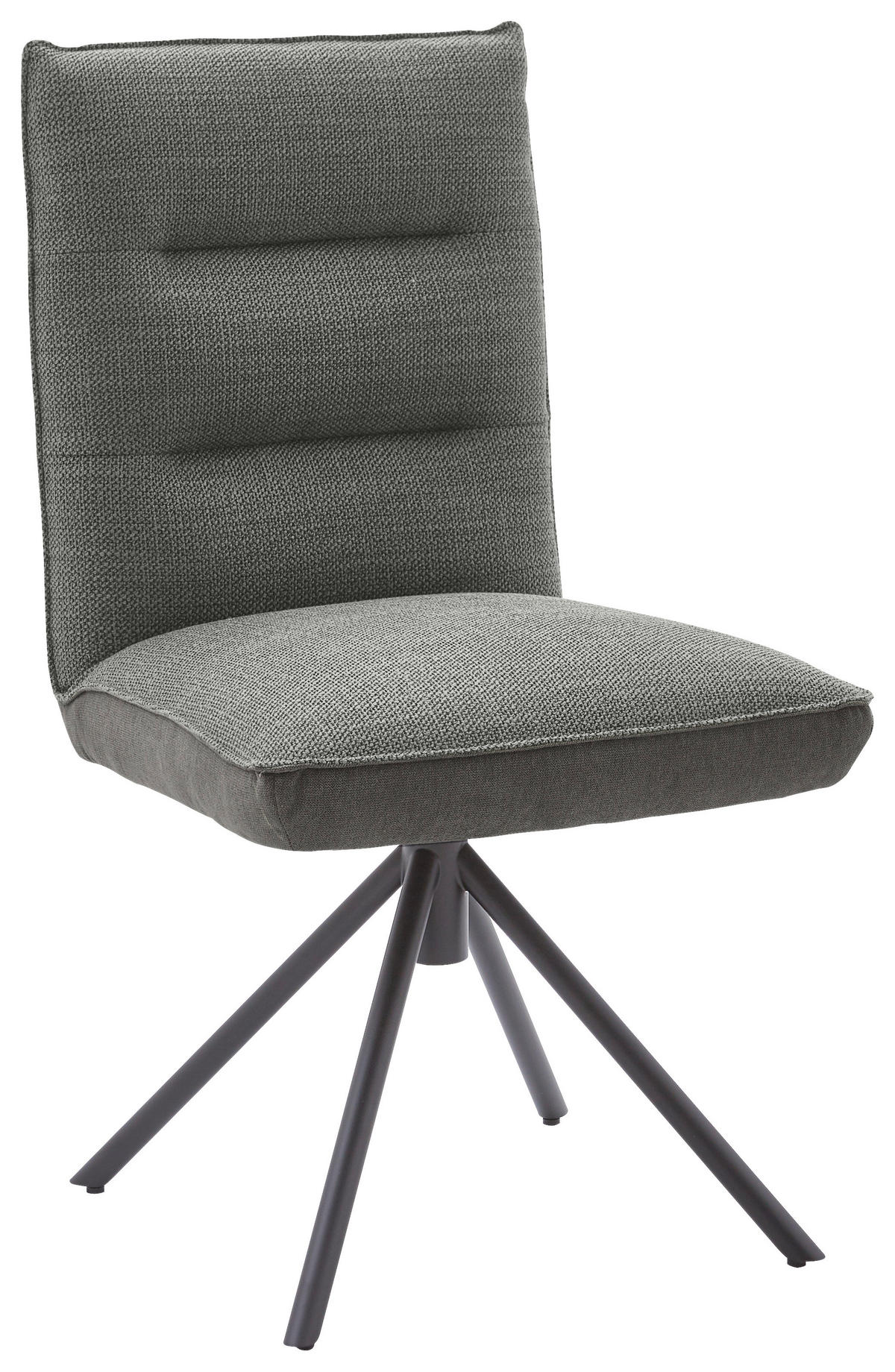 STUHL DREHBAR 360° - Schwarz/Grau, Design, Textil/Metall (49/93/59cm) - Dieter Knoll