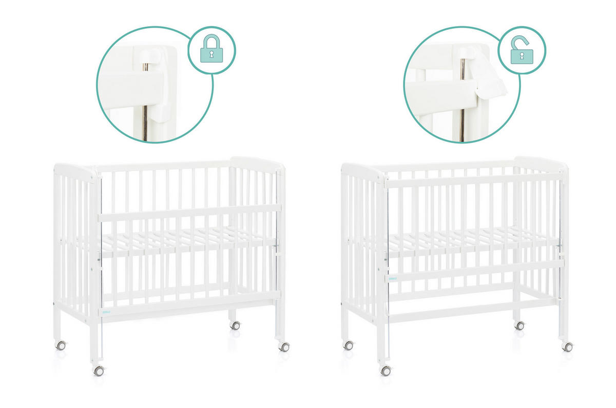 POMOĆNI KREVET  Nino  - bijela, Basics, drvo (94/69/85cm) - Fillikid