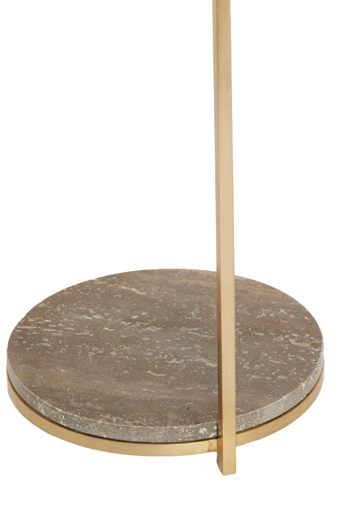 BEISTELLTISCH 26/26/76 cm LEDA Braun, Bronzefarben rund  - Braun/Bronzefarben, Trend, Stein/Metall (26/26/76cm) - Light & Living