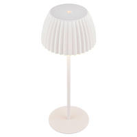 AKKU-TISCHLEUCHTE 14,5/36,5 cm  - Weiß, Basics, Kunststoff/Metall (14,5/36,5cm)