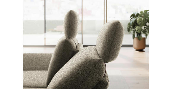 ECKSOFA  in Flachgewebe Hellbraun  155/234 cm  - Hellbraun/Schwarz, Design, Textil/Metall (155/234cm) - Dieter Knoll