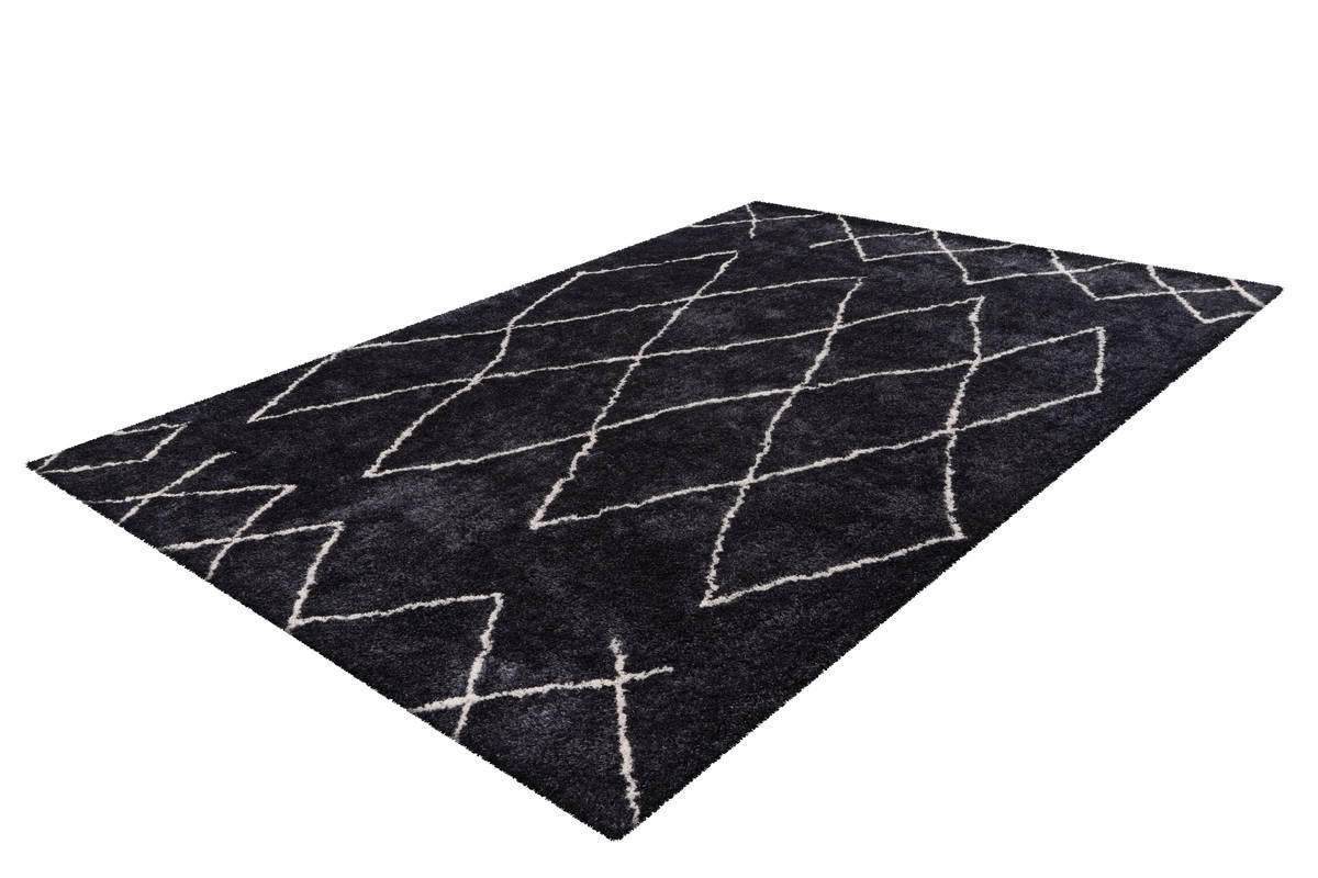 HOCHFLORTEPPICH 80/150 cm Orlando  - Anthrazit, Design, Textil (80/150cm)