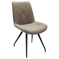 ŽIDLE, černá, šedohnědá - černá/šedohnědá, Design, kov/textil (51/89/66cm) - Novel