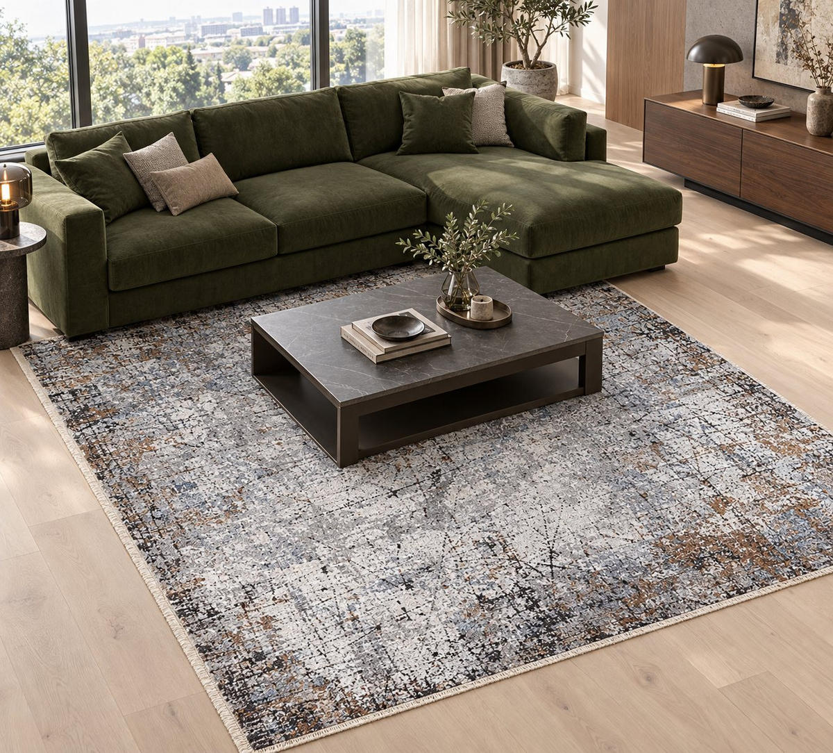 Covor Țesut Poseidon  - multicolor/gri, Design, materiale naturale/textil (240/340cm) - Dieter Knoll
