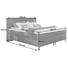 BOXSPRINGBETT in Dunkelgrau, Eichefarben - Eichefarben/Dunkelgrau, Design, Holz/Textil (160/200cm) - Linea Natura BOXSPRINGBETT in Dunkelgrau, Eichefarben - Eichefarben/Dunkelgrau, Design, Holz/Textil (160/200cm) - Linea Natura