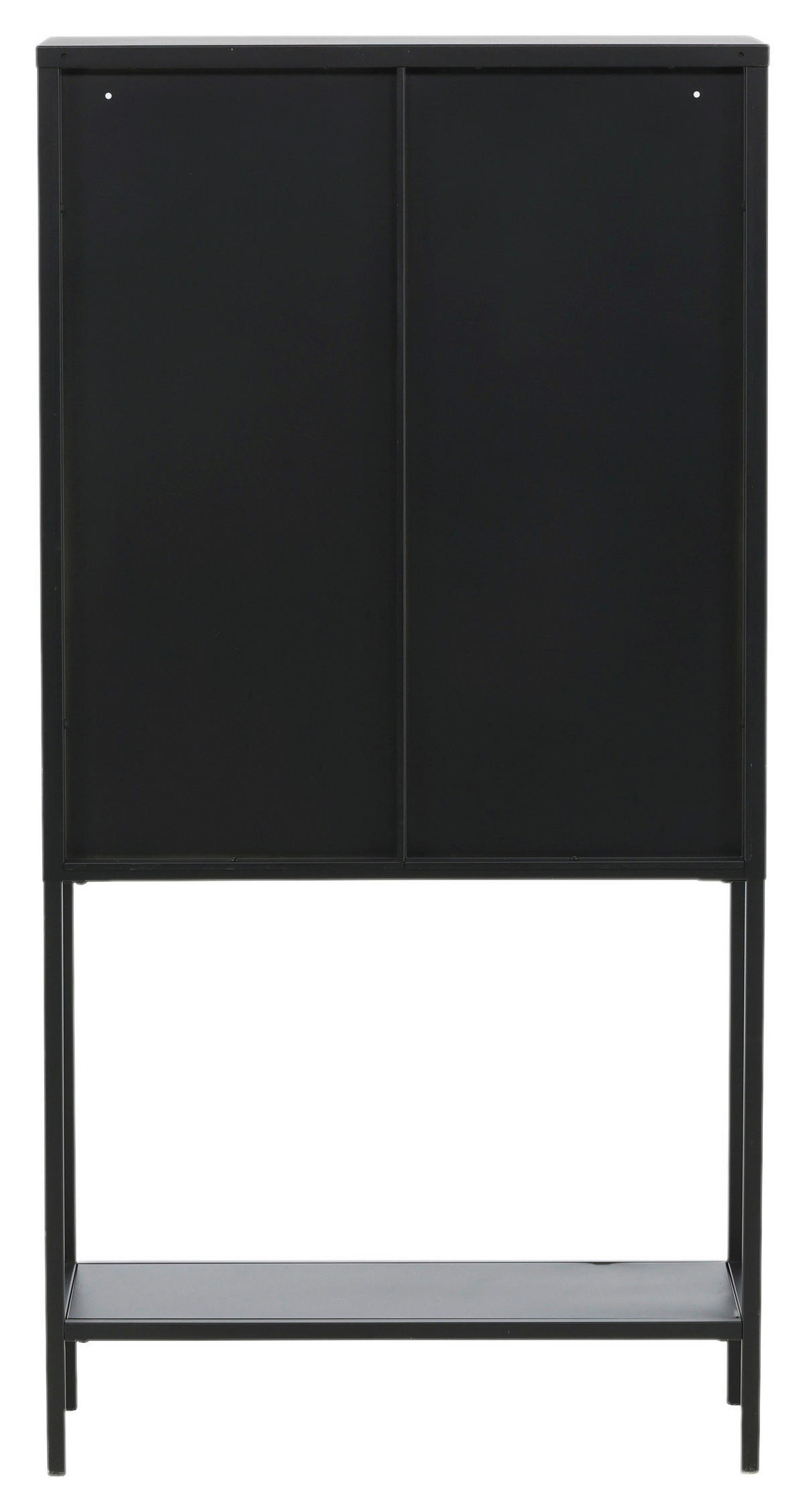 VITRINE in Schwarz  - Schwarz, Design, Metall (75/150/35cm) - Livetastic