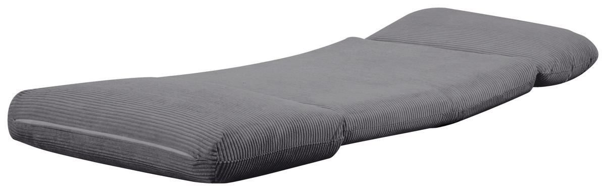 SCHLAFSESSEL in Cord Hellgrau  - Hellgrau, Design, Textil/Metall (82/58/78cm) - Livetastic