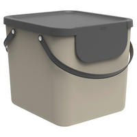 ABFALLSAMMLER ALBULA 40 L  - Beige, Basics, Kunststoff (40/35,5/34cm) - Rotho
