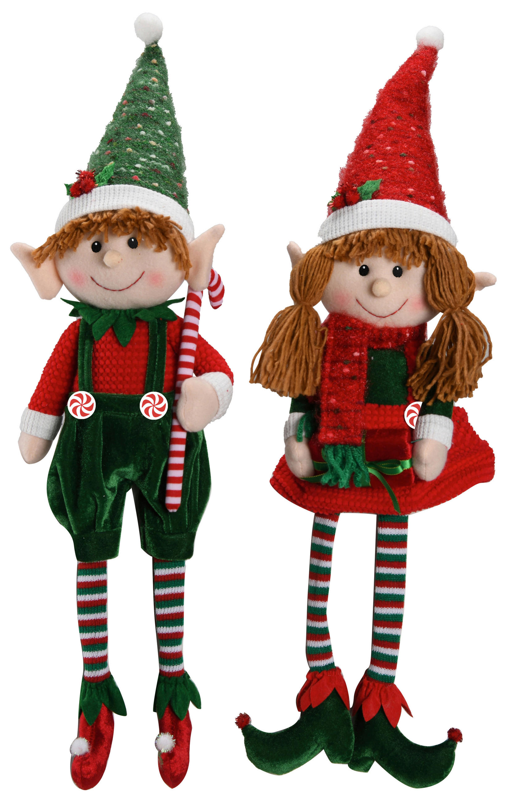 DEKOR TÜNDÉR - piros/zöld, Lifestyle, műanyag/textil (17/68,5/8cm) - X-Mas