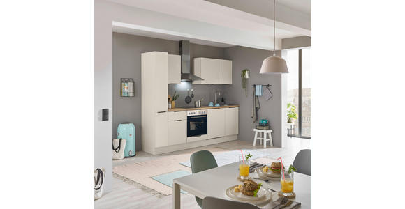 KÜCHENBLOCK   in Kaschmir  - Kaschmir/Schwarz, Basics, Holzwerkstoff/Metall (250/211/60cm) - Xora