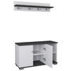 GARDEROBE 2-teilig  in 90/82/33 cm  - Anthrazit/Weiß, MODERN, Holzwerkstoff (90/82/33cm) - MID.YOU