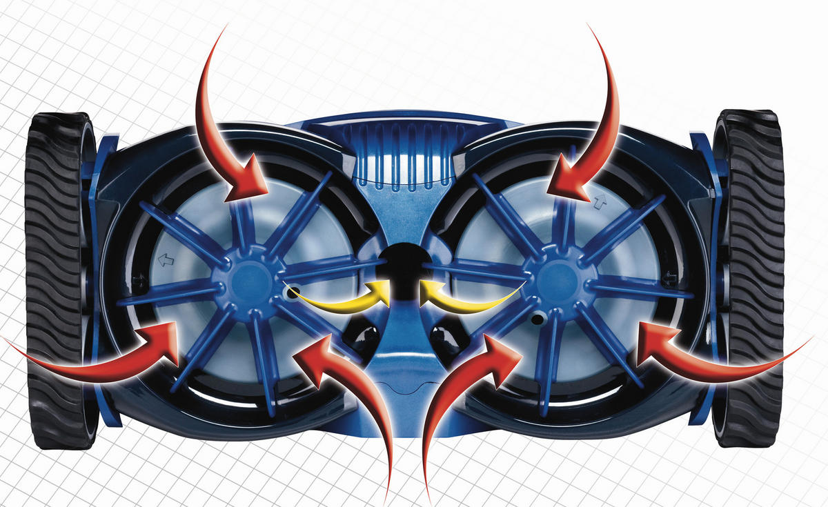 POOLSAUGER 2024  - Blaugrau, KONVENTIONELL, Kunststoff (41/19/22cm) - Gre