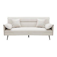 SCHLAFSOFA in Webstoff Beige  - Beige/Anthrazit, MODERN, Holz/Textil (193/117/25,5cm) - Bessagi Home