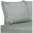 ECKSOFA in Samt Hellgrau  - Hellgrau/Schwarz, Design, Textil/Metall (200/241cm) - Carryhome