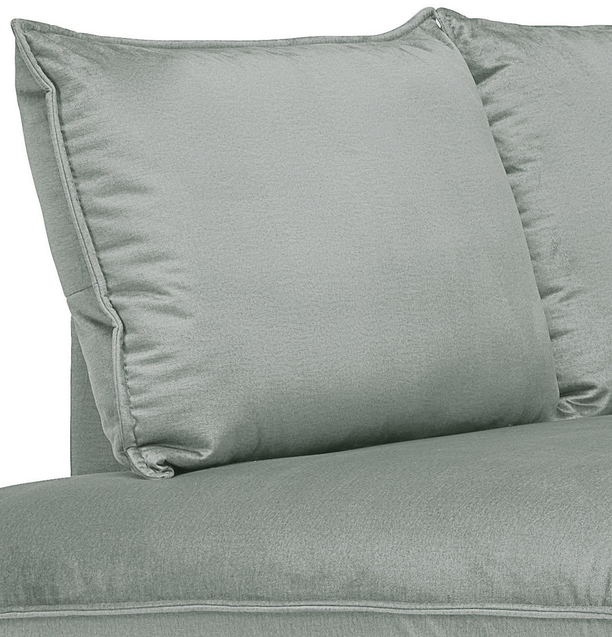 HÖRNSOFFA i sammet ljusgrå  - ljusgrå/svart, Design, metall/textil (200/241cm) - Carryhome