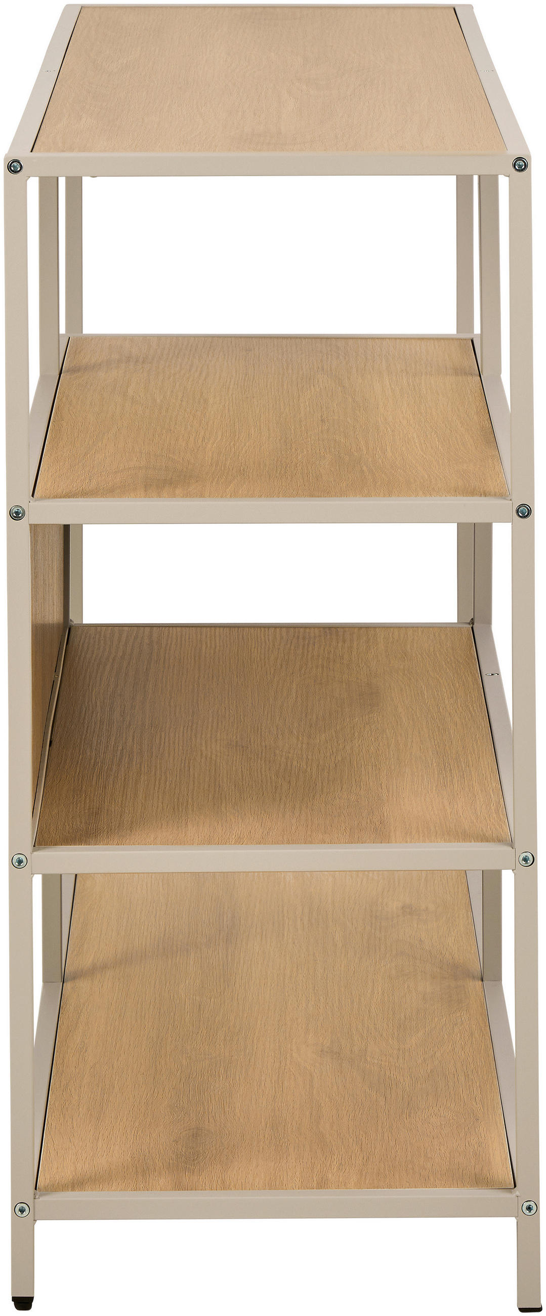 REGAL Grau, Eichefarben  - Eichefarben/Grau, MODERN, Holzwerkstoff/Metall (114/78/35cm) - Xora