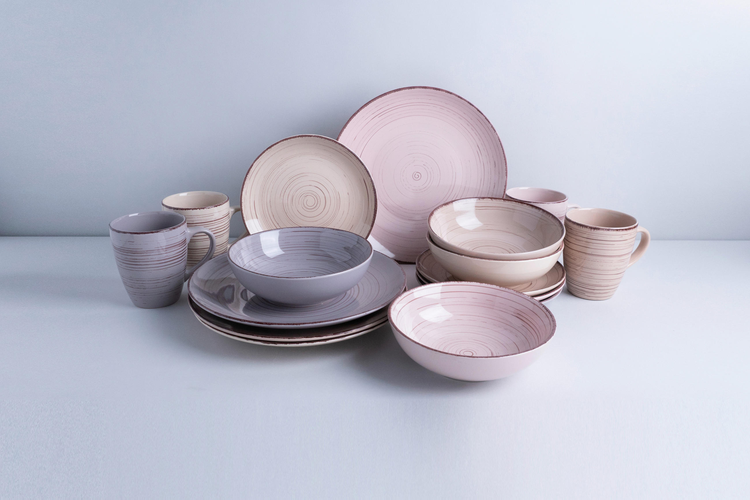 KOMBISERVICE 16-teilig Royal  - Sandfarben/Beige, KONVENTIONELL, Keramik (29,5/28,5/28cm) - Van Well