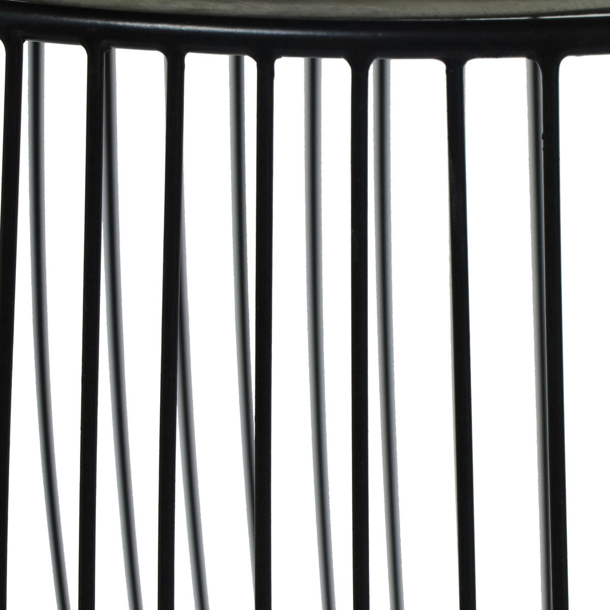 BEISTELLTISCH 43/43/42 cm Schwarz, Silberfarben rund  - Silberfarben/Schwarz, Design, Metall (43/43/42cm) - Boxxx