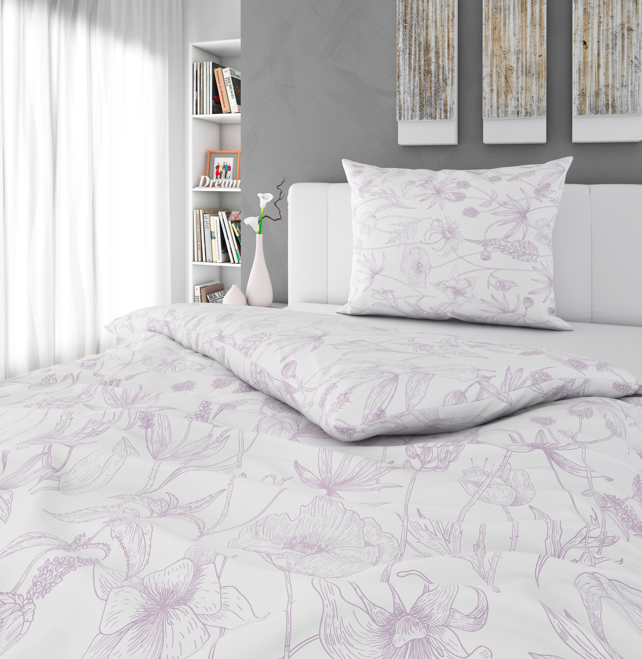 POSTEĽNÁ BIELIZEŇ, renforcé, ružová, 140/200 cm - ružová, Konventionell, textil (140/200cm) - Esposa