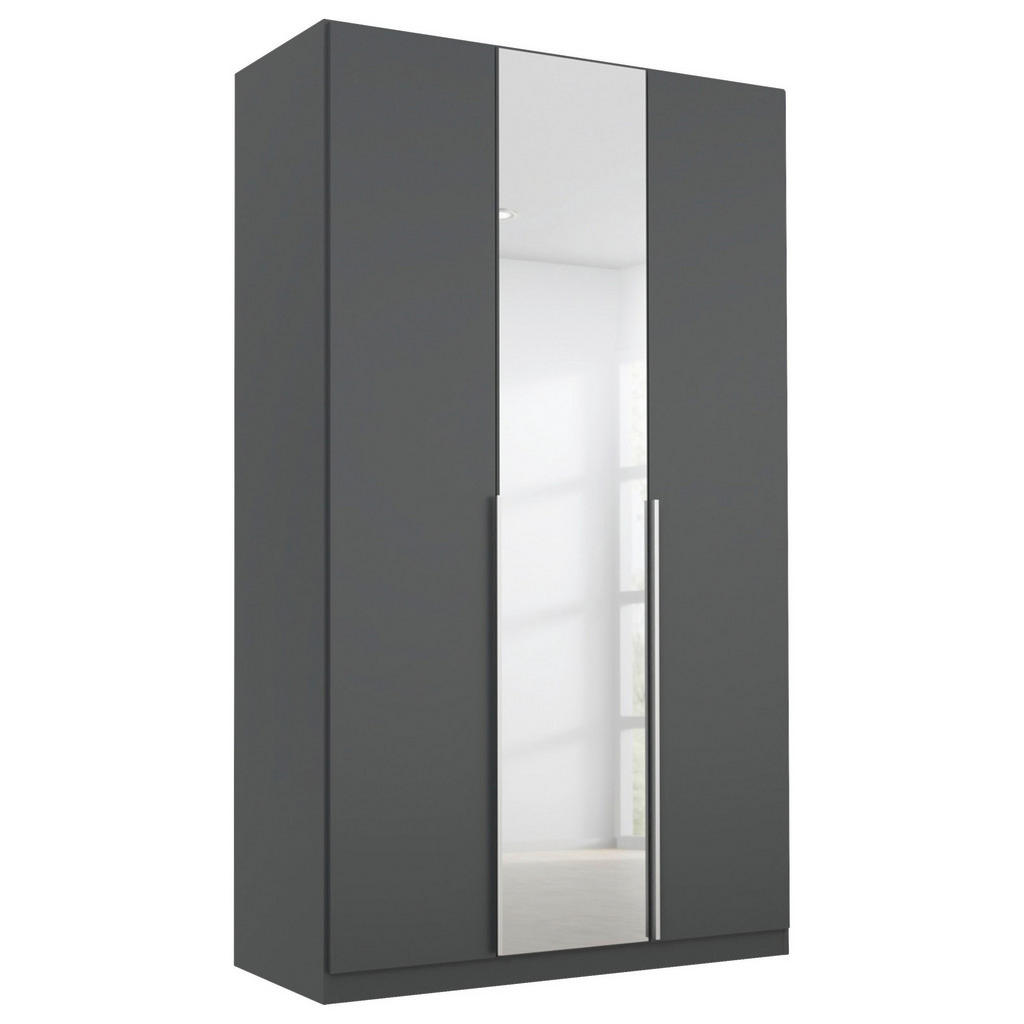 Drehtürenschrank Mit Spiegel B: 136 Cm Alabama, Grau
