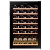 WEINKÜHLSCHRANK DXFH-48.130  - Schwarz, Basics, Glas/Holz (54/83/54cm)