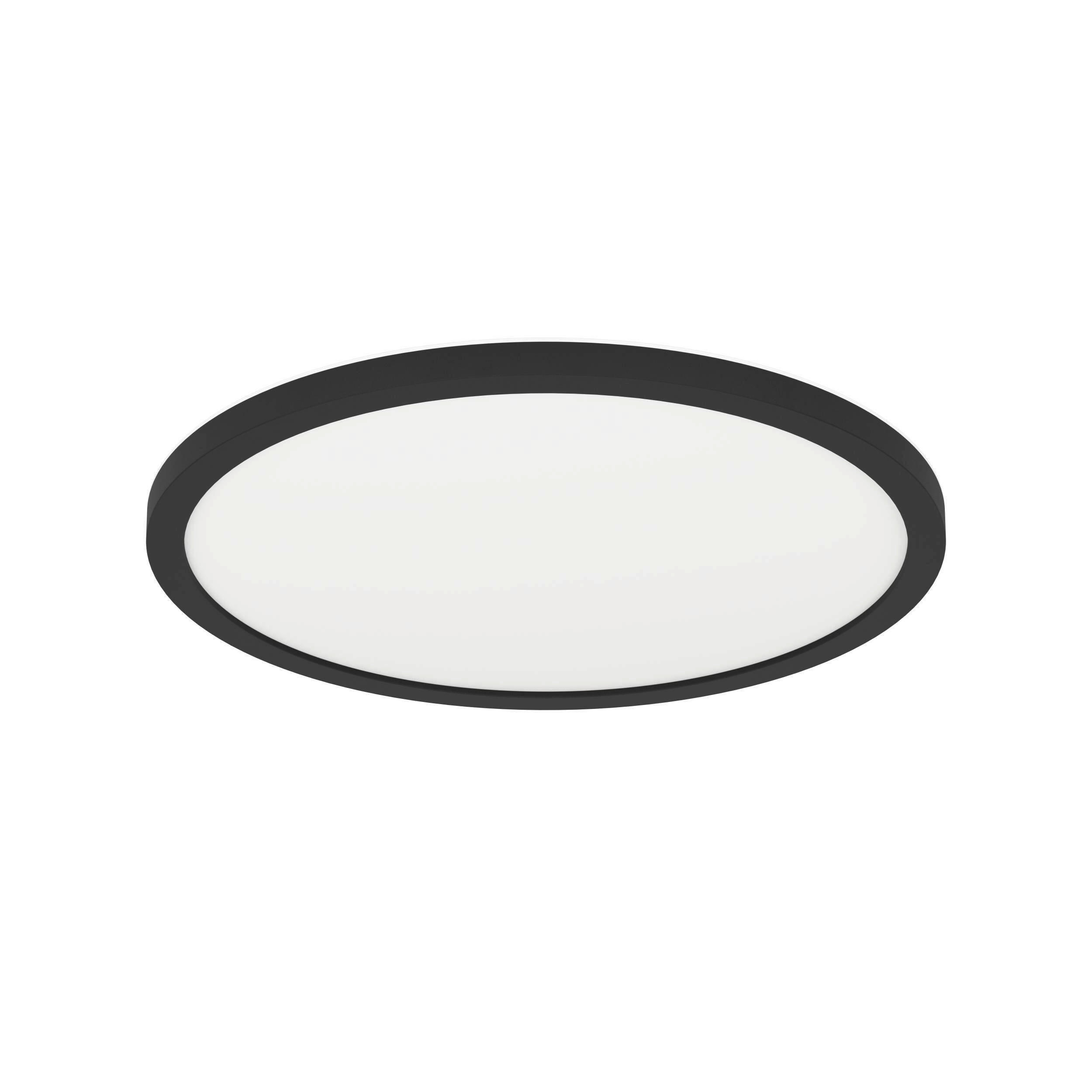 BADEZIMMER-DECKENLEUCHTE  29,5/2,5 cm    - Schwarz/Weiß, Basics, Kunststoff (29,5/2,5cm) - Celina