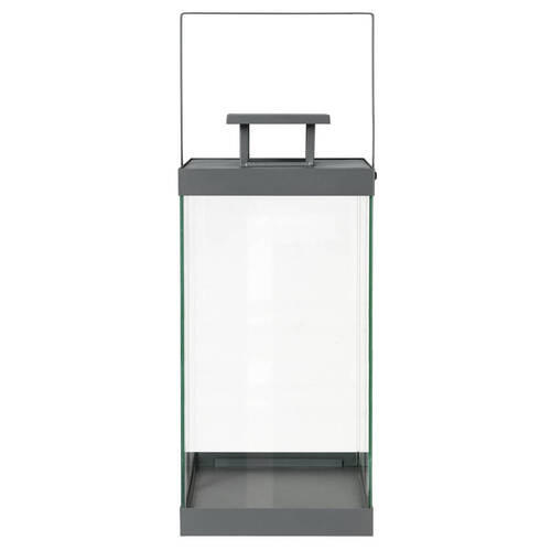 LATERNE - Grau, Design, Glas/Metall (20,5/46/21cm) - Blomus