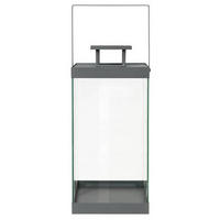 LATERNE - Grau, Design, Glas/Metall (20,5/46/21cm) - Blomus