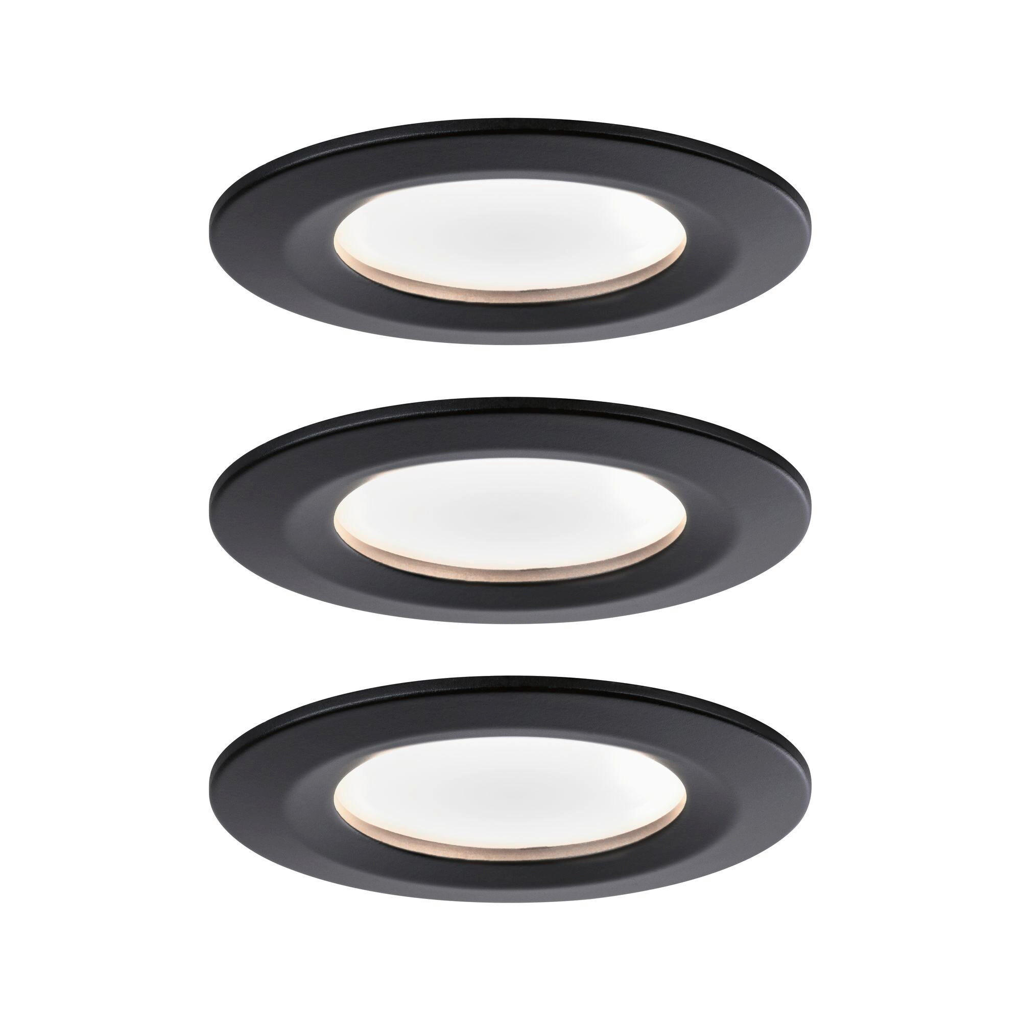 LED-DECKENLEUCHTE 7,8/7,8/4,5 cm   - Schwarz, Basics, Metall (7,8/7,8/4,5cm) - Paulmann