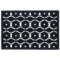 DVEŘNÍ ROHOŽKA, 45/75 cm - černá, Basics, plast (45/75cm)