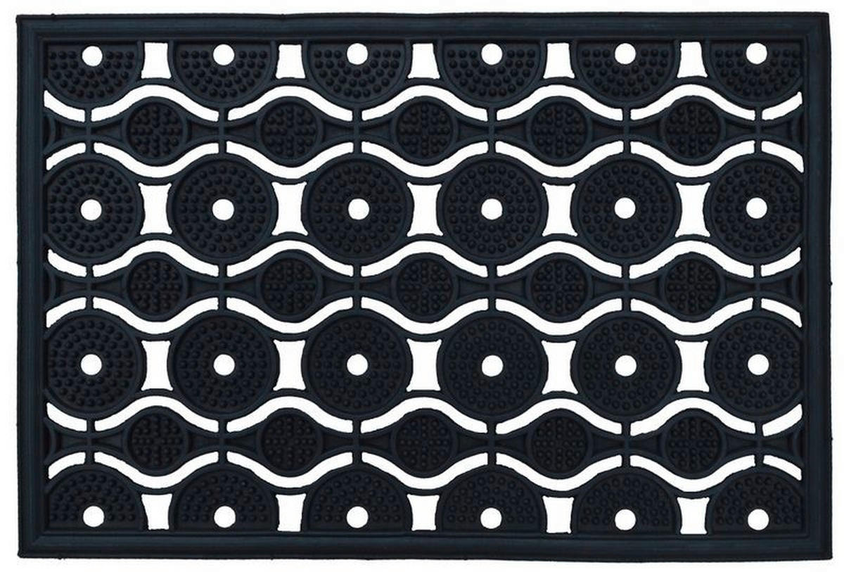 DVEŘNÍ ROHOŽKA, 45/75 cm - černá, Basics, plast (45/75cm)