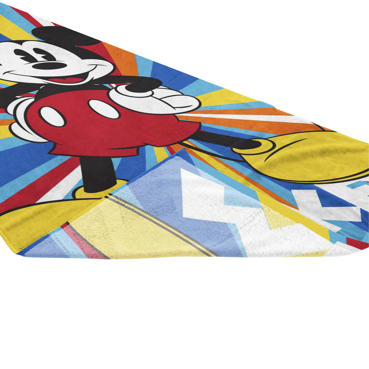 STRANDTUCH Disney Mickey Mouse Mickey Multicolor 150/70 cm  - Multicolor, Basics, Textil (150/70cm)