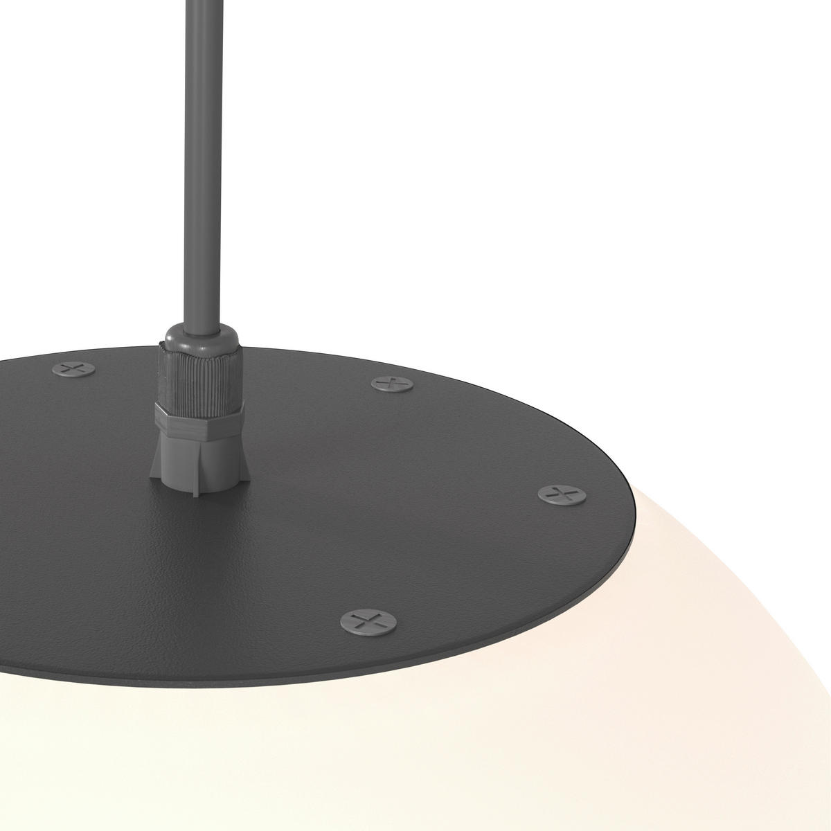 VENKOVNÍ SVÍTIDLO 30/36 cm - bílá/černá, Basics, kov/plast (30/36cm)