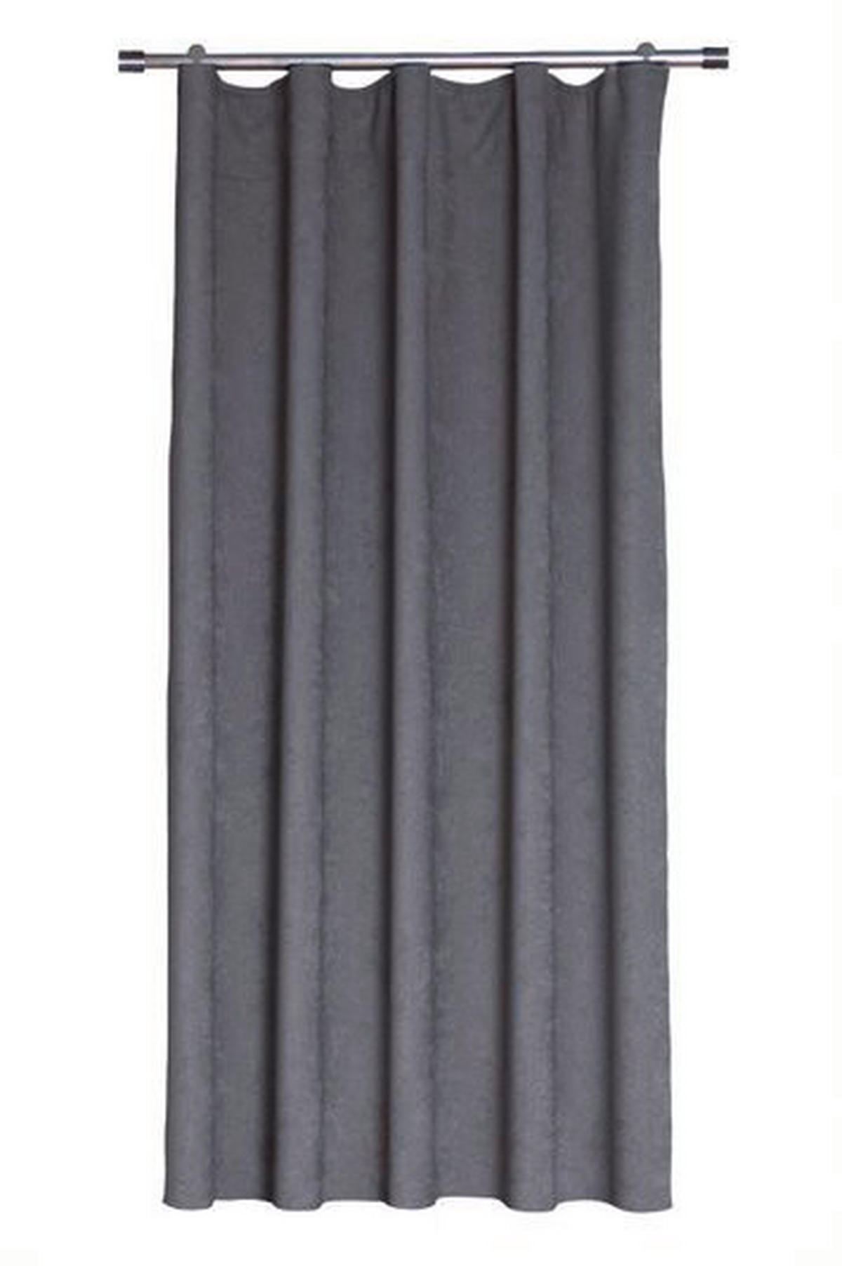 DRAPERIE CONFECȚIONATĂ obscuritate  - argintiu, Basics, textil (140/250cm)