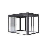 SCHIEBETÜR   - Klar/Anthrazit, Basics, Glas/Metall (312/209cm)