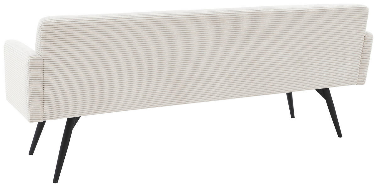 SITZBANK 216/86/68 cm  in Weiß  - Schwarz/Weiß, Design, Textil/Metall (216/86/68cm) - Dieter Knoll