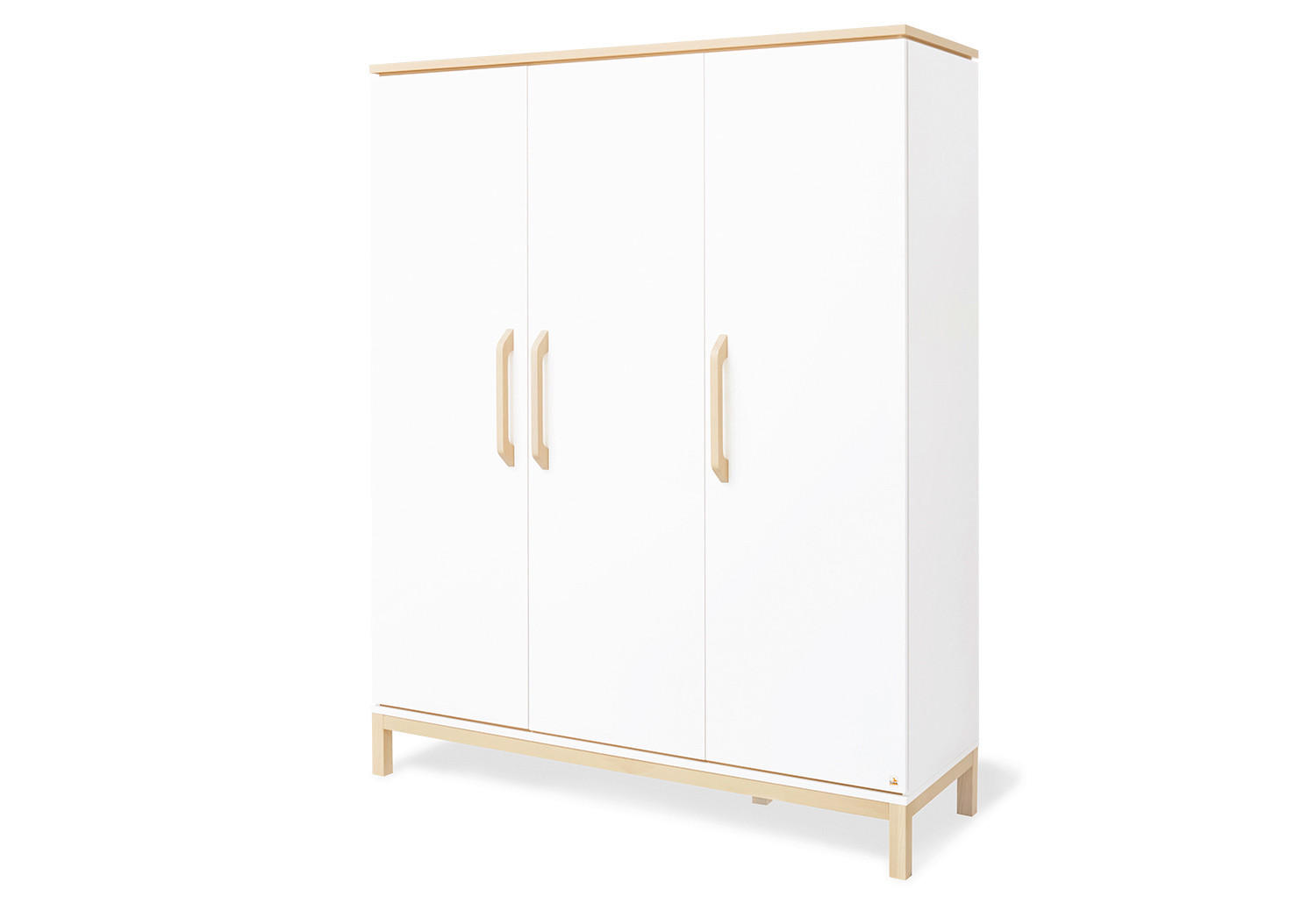 BABYKLEIDERSCHRANK PINOLINO LIGHT Weiß, Ahornfarben  - Ahornfarben/Weiß, Design, Holz/Holzwerkstoff (150/190/56cm) - Pinolino