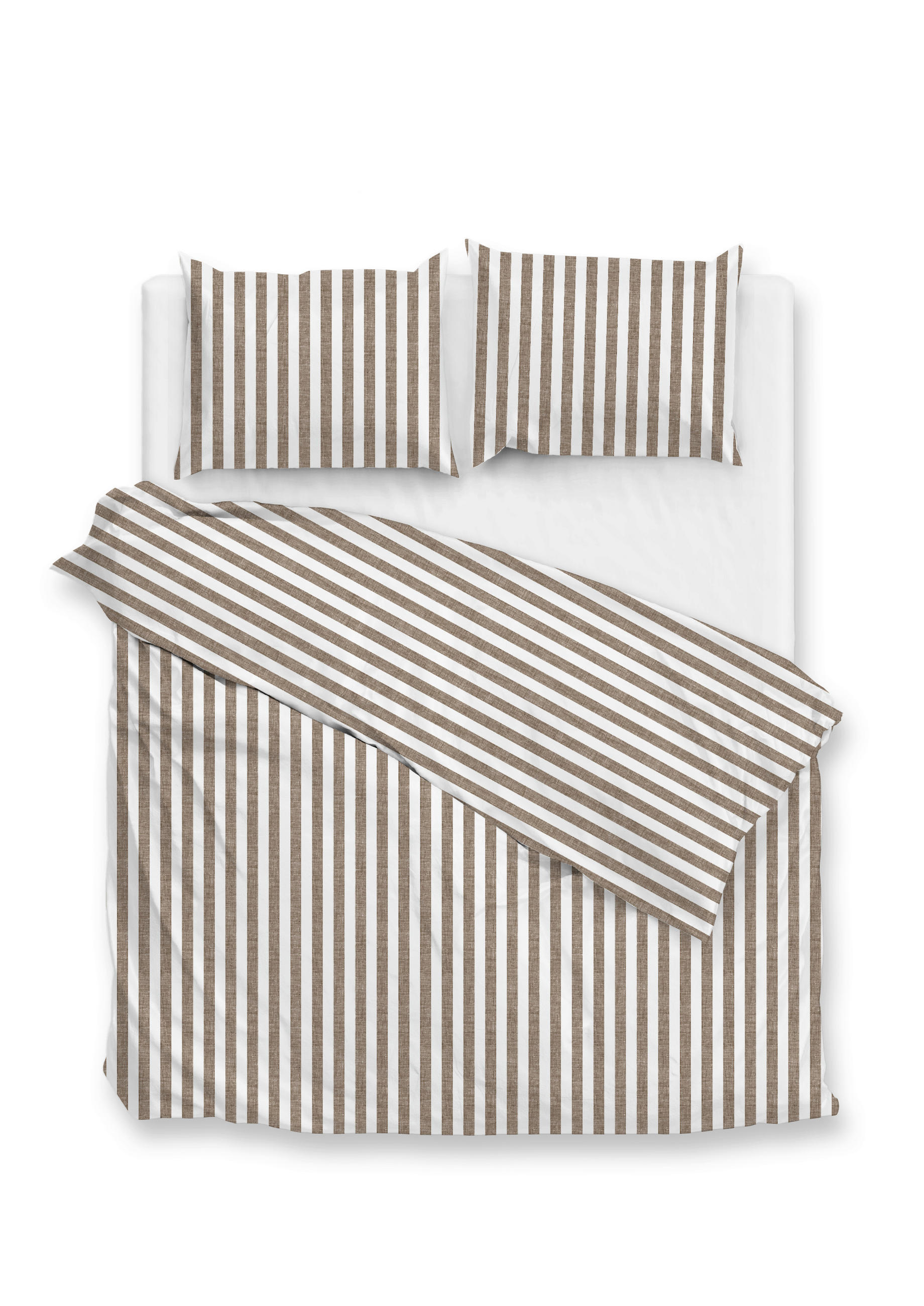 BETTWÄSCHE Banda-di-Lino Renforcé 200/200 cm  - Taupe, Basics, Textil (200/200cm)