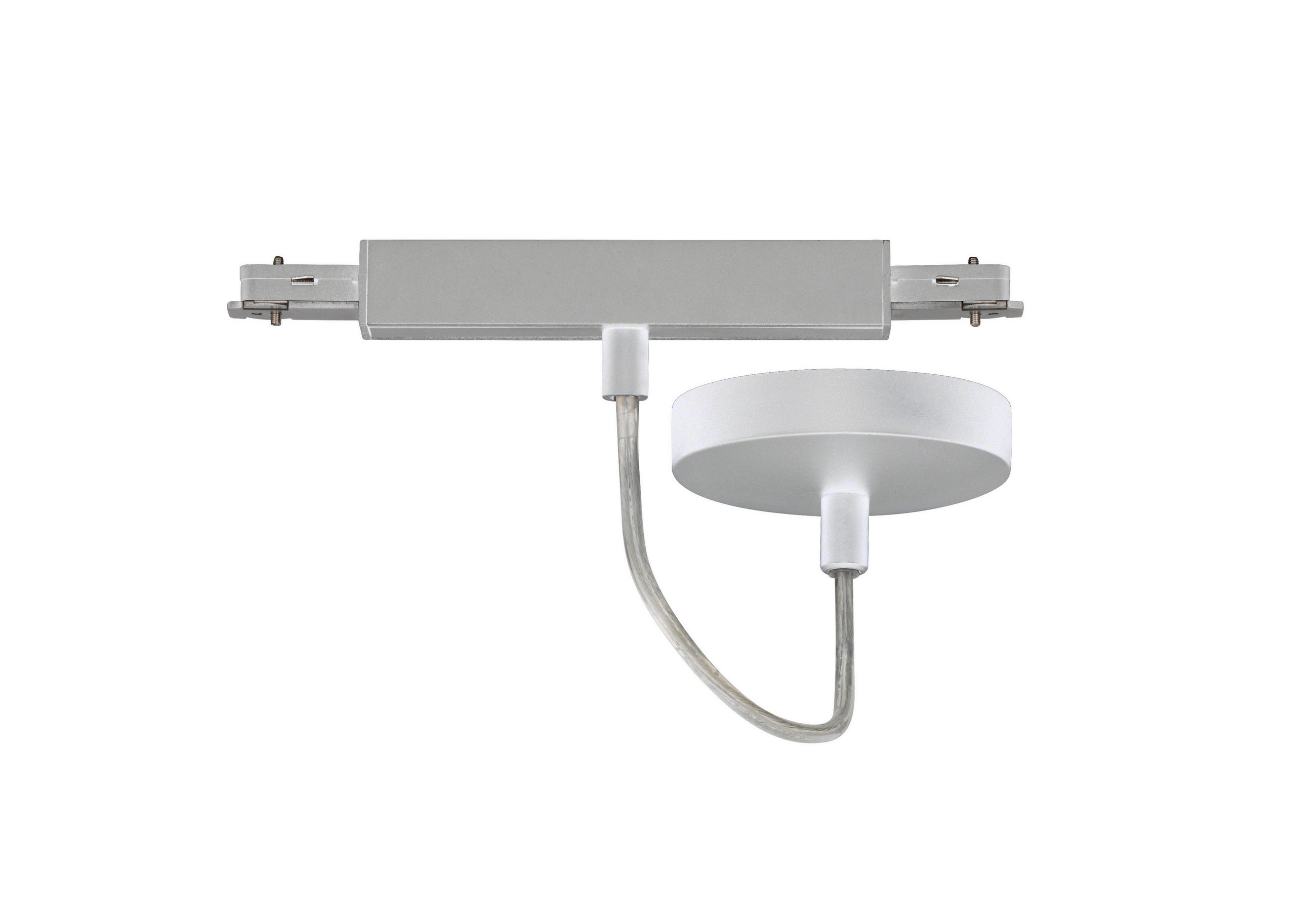 SCHIENENSYSTEM-EINSPEISER m6 HV Track 6 10/13/10/2,2/6/2,2 cm   - Nickelfarben, Basics, Metall (10/13/10/2,2/6/2,2cm) - Fischer & Honsel